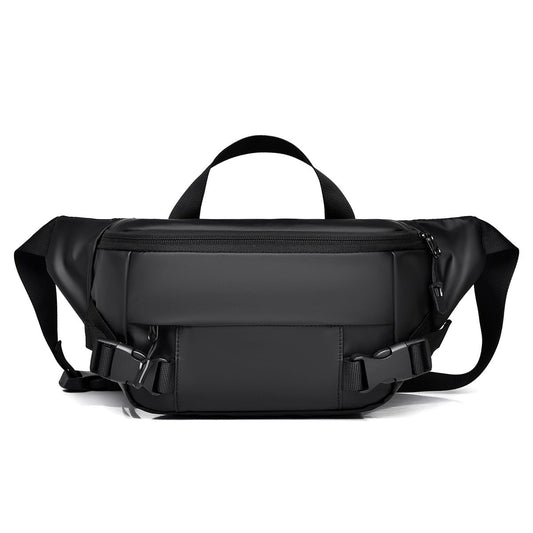 Cangurera Deportiva para Hombre Mujer, Cangurera Deportiva de Viaje, Riñonera para Correr Impermeable con Cinturón Regulable y Hebilla Rápida, para exteriores, senderismo, correr y Ciclismo (Negro)
