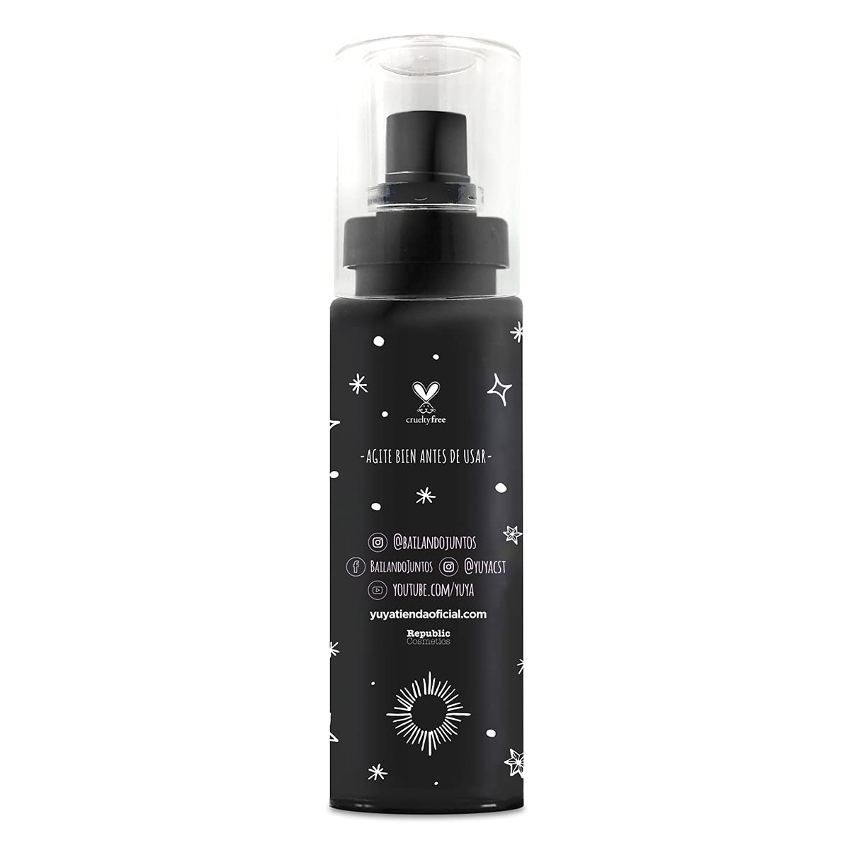 Republic Cosmetics Yuya Spray fijador de maquillaje (60 ml) Transparente