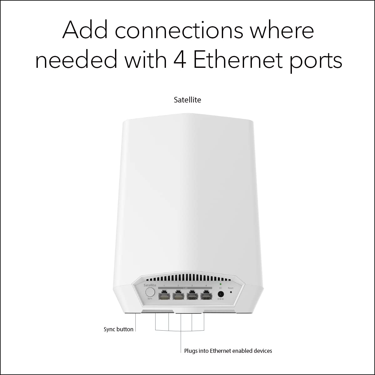Satélite de Malla NETGEAR Orbi Pro WiFi 6 AX5400 Tres Bandas