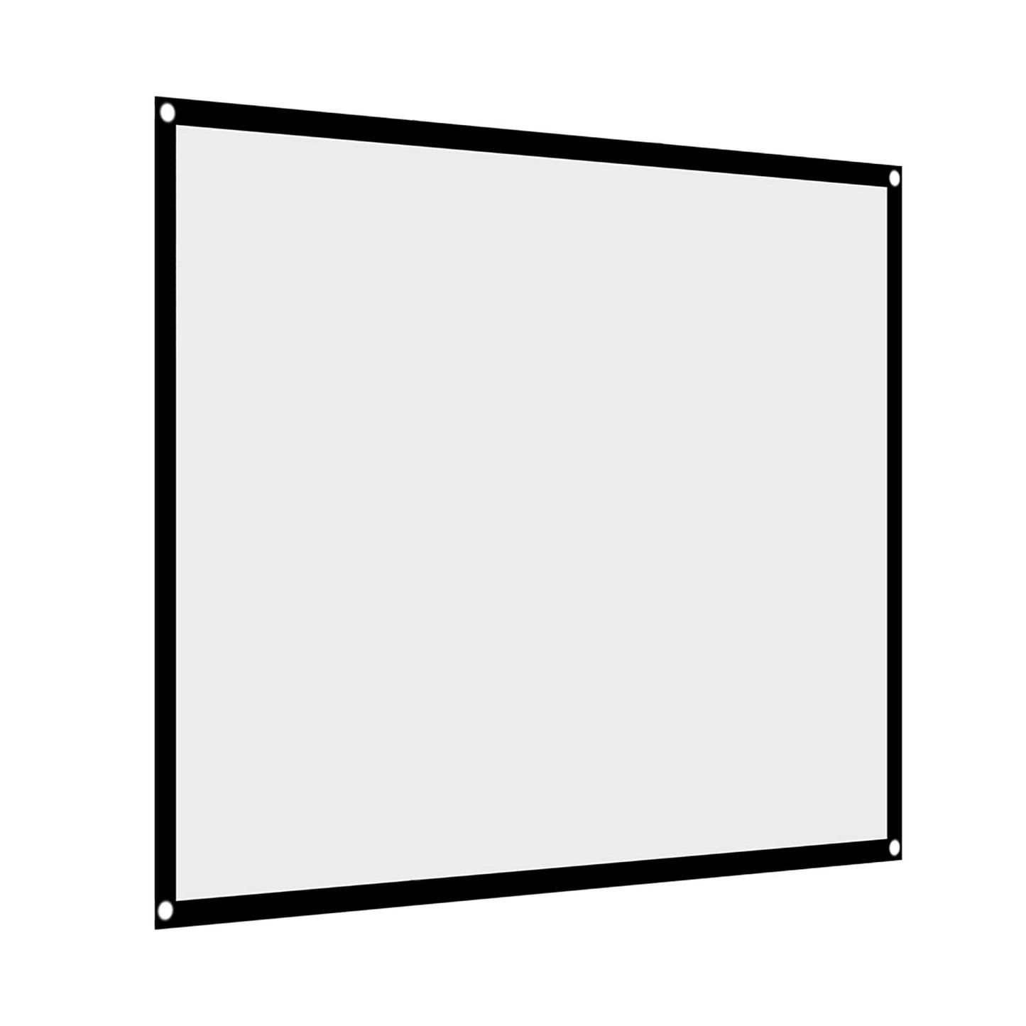 Yosoo- Pantalla de proyección de Cortina del Blanca no Plegable portátil de 60-100 Pulgadas, 4: 3(72 Pulgadas)