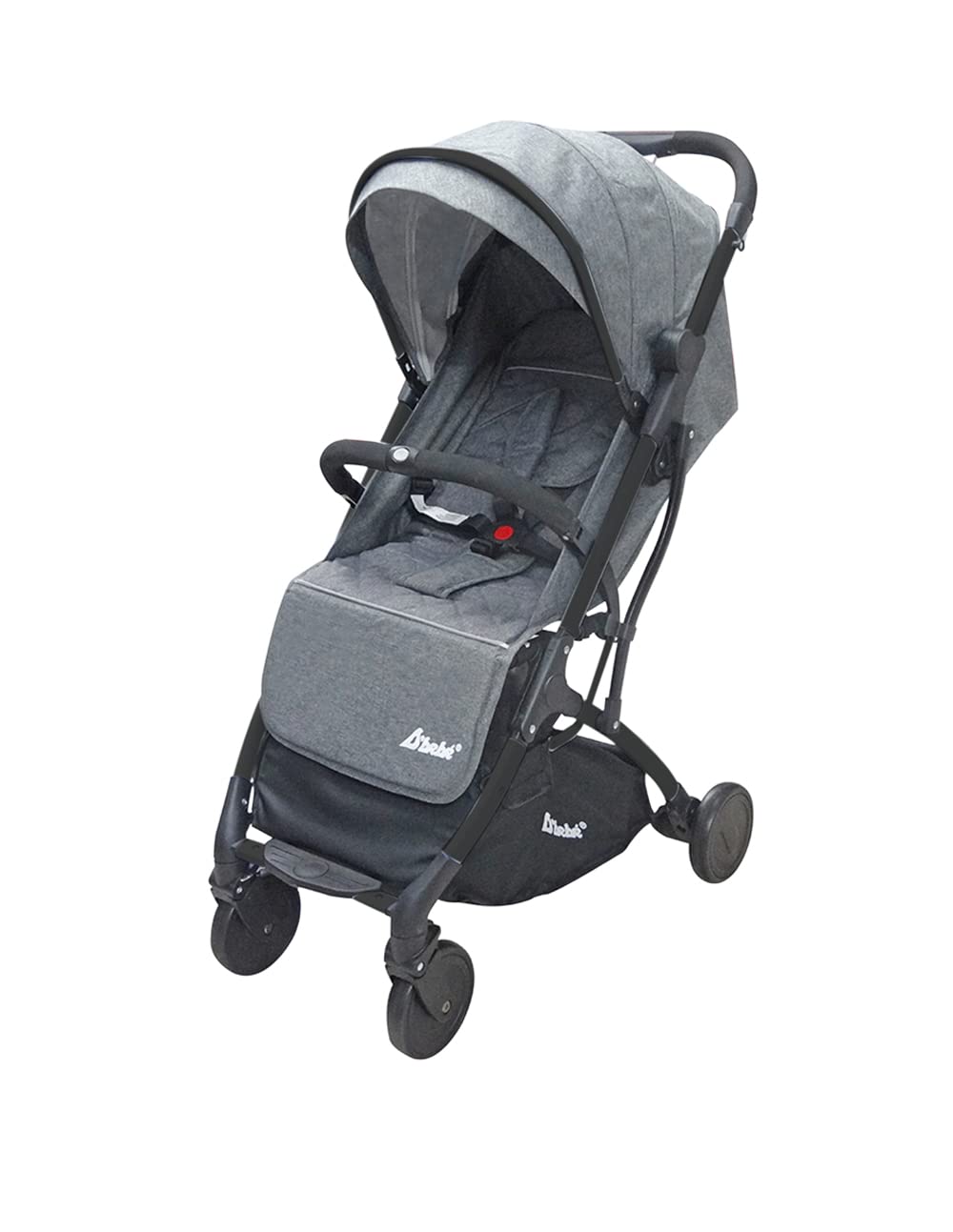 D´BEBÉ - Carriola Wing - Carriola ultra-ligera con plegado Super Compacto - Manubrio con Cierra Facil - Para Bebés de 3 Meses de Edad hasta 3 años - Color Gris