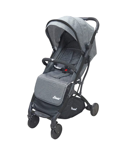 D´BEBÉ - Carriola Wing - Carriola ultra-ligera con plegado Super Compacto - Manubrio con Cierra Facil - Para Bebés de 3 Meses de Edad hasta 3 años - Color Gris