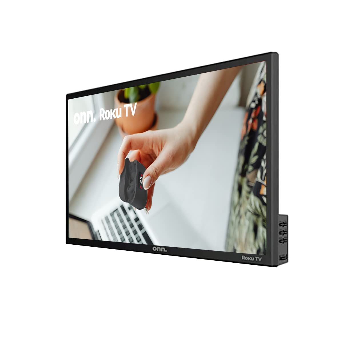 Televisión LED ONN 24 Pulgadas HD 720P Serie 1 Smart Roku Negro Reacondicionado