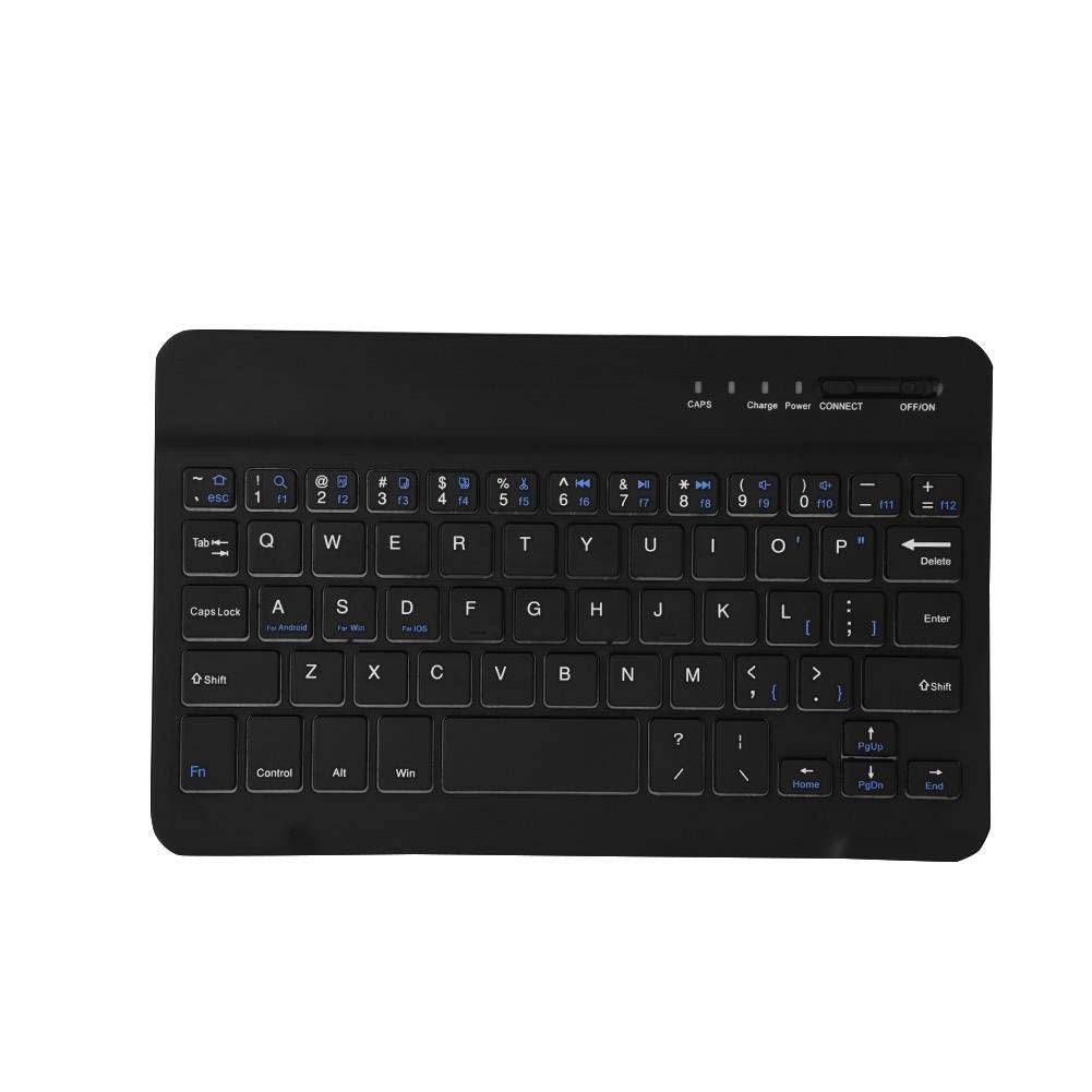 Teclado Inalámbrico Oumij Mini Blanco Ultra Delgado Recargable Universal para PC, Tablet y Laptop