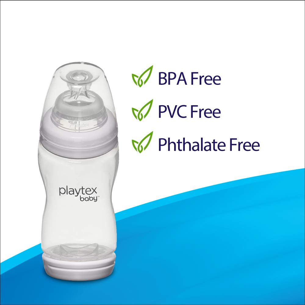 Playtex Ventaire Advanced - Biberón (paquete de 3) Rosado 6 onzas (177.44ml)