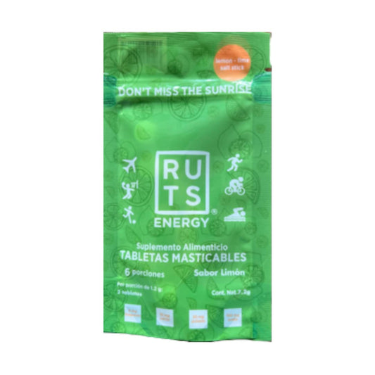 Electrolitos Masticables RUTS Energy Lima-Limón Caja 12 Sachets