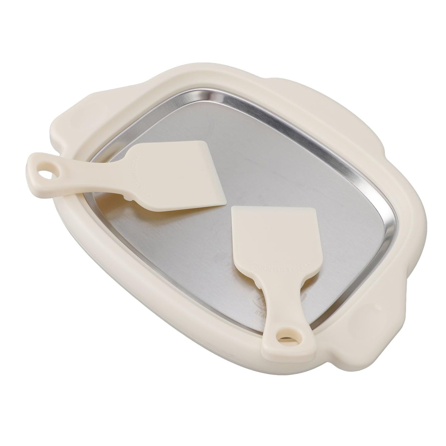 Máquina para Hacer Helados Instantáneos, Bandeja para Hacer Helados Enrollados Caseros, Máquina para Hacer Helados de Acero Inoxidable, Ideal para Hacer Helado de Frutas Fritas