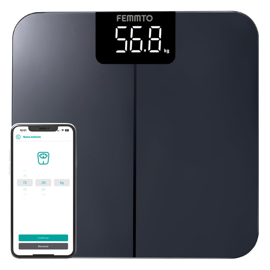 Bascula Corporal Digital Baño Personal Personas 180 Kg Diseño Minimalista Femmto Bws01