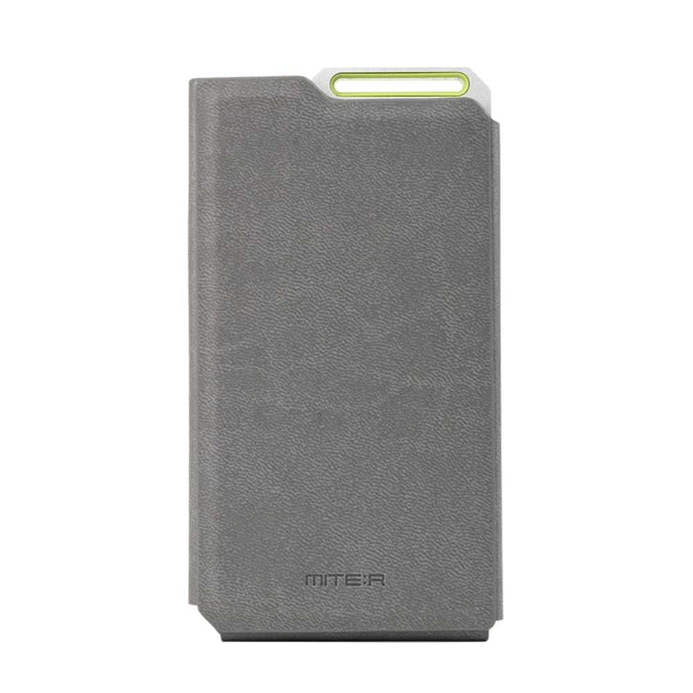 MITER - Funda para HiBy R4, hecha a mano de piel sintética artificial para hibyr4 (gris)