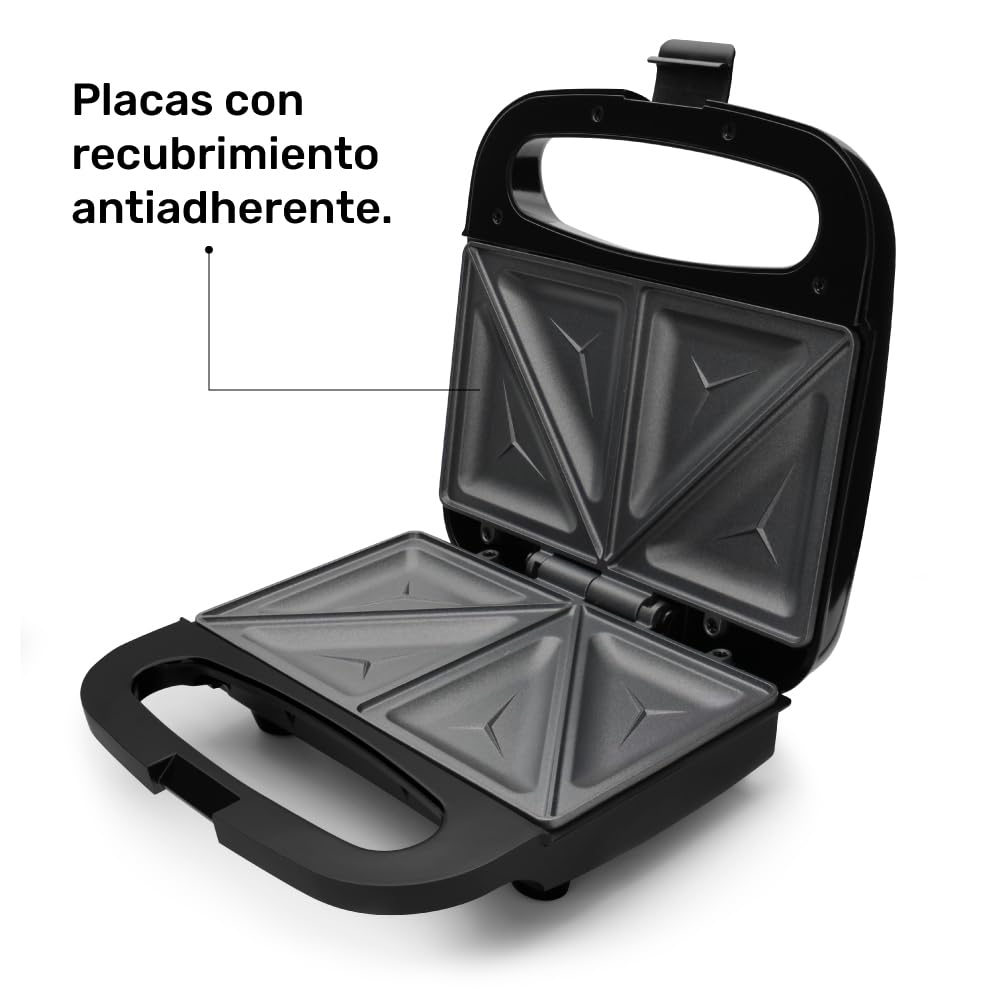 Sandwichera Taurus Cosmos Negro Compacta 750 W
