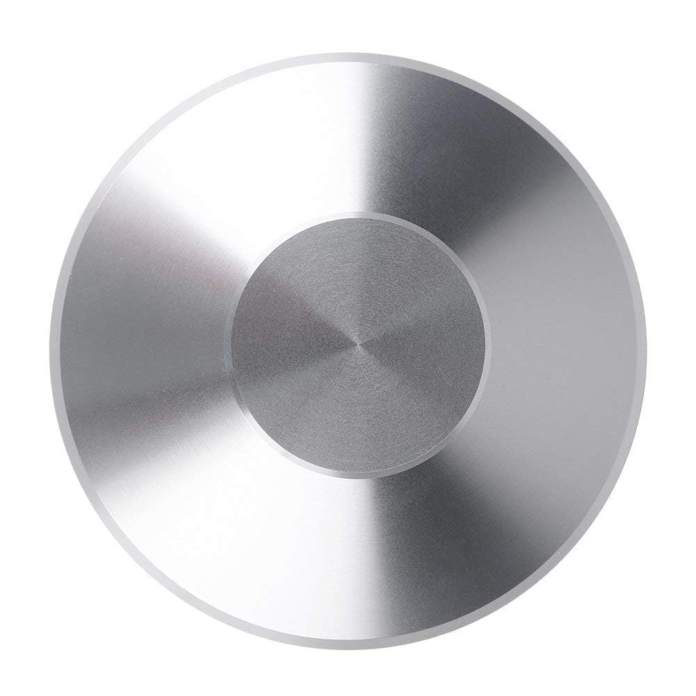 Record Weight Clamp LP Turntables Metal Disc Stabilizer for Player, CD Player, Chassis, Speakers Reolacemnet (Black)(Silver)