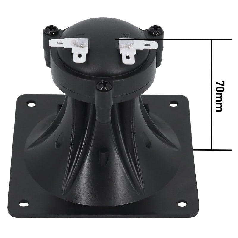 CCeCCe - Juego de 2 altavoces de altavoz cuadrado de 3.25 x 3.25 pulgadas, repuesto de elemento de bocina piezoeléctrica para DJ, bocina, zumbador agudos con tornillos para audio del coche, altavoces del hogar, caja de sonido