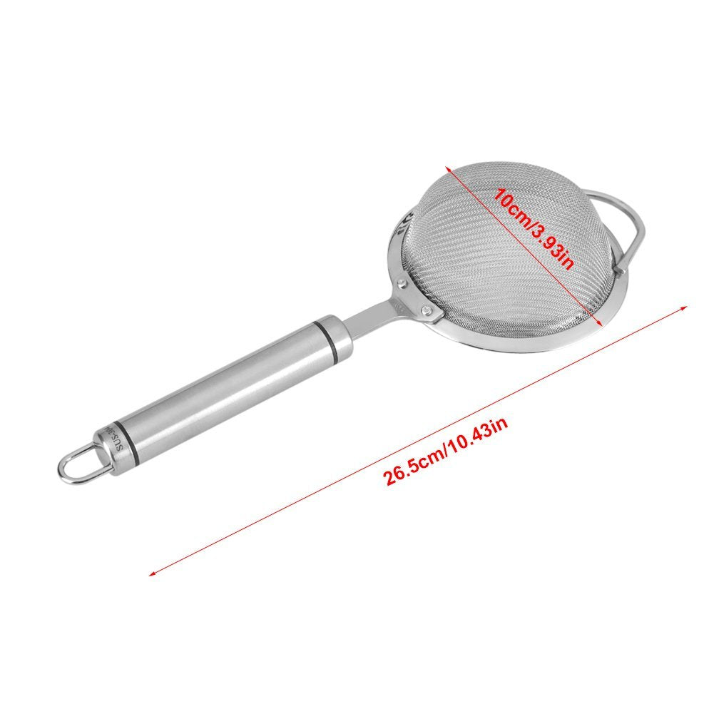 Colador De Alimentos, Filtro De Aceite De Comida Frita De Acero Inoxidable 30# Colador De Tamiz Fino Colador De Cocina