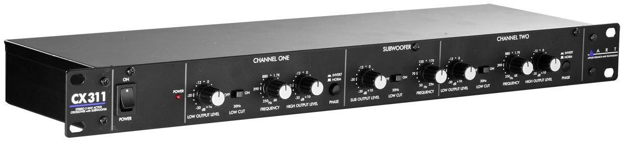 Crossover Activo Applied Research Technology CX311 Negro 2 Vías Estéreo 3 Vías Mono