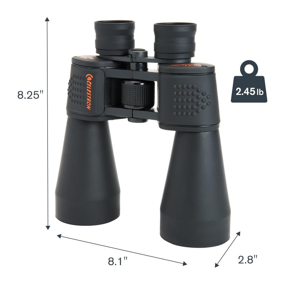 Celestron SkyMaster 12x60 Binoculars – Wide-Field Long-Range and Astronomy Binoculars – Includes Carrying Case – Multi-Coated Optics