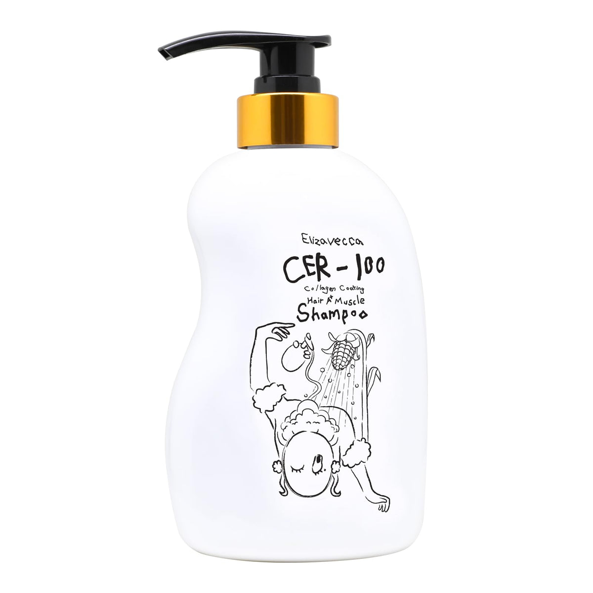 Elizavecca CER-100 Champú A+ Muscle Colágeno Ceramida Queratina 500 ml