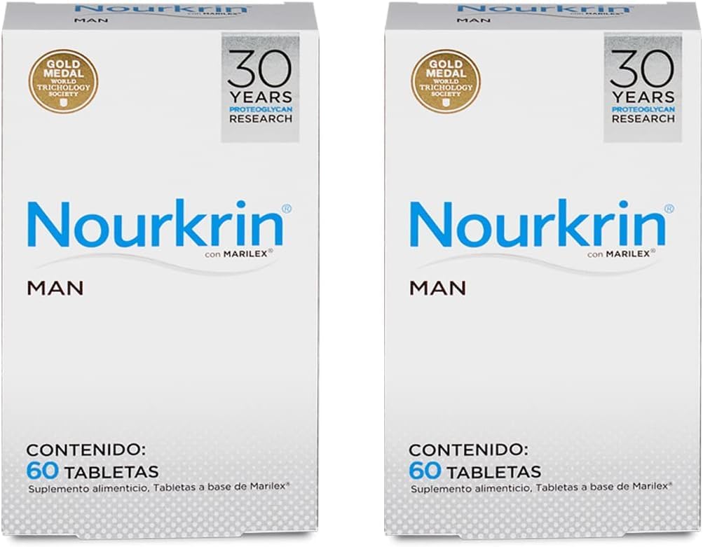 Tratamiento Capilar Pharma Medico Nourkrin Hombre 60 Tabs Paquete Doble