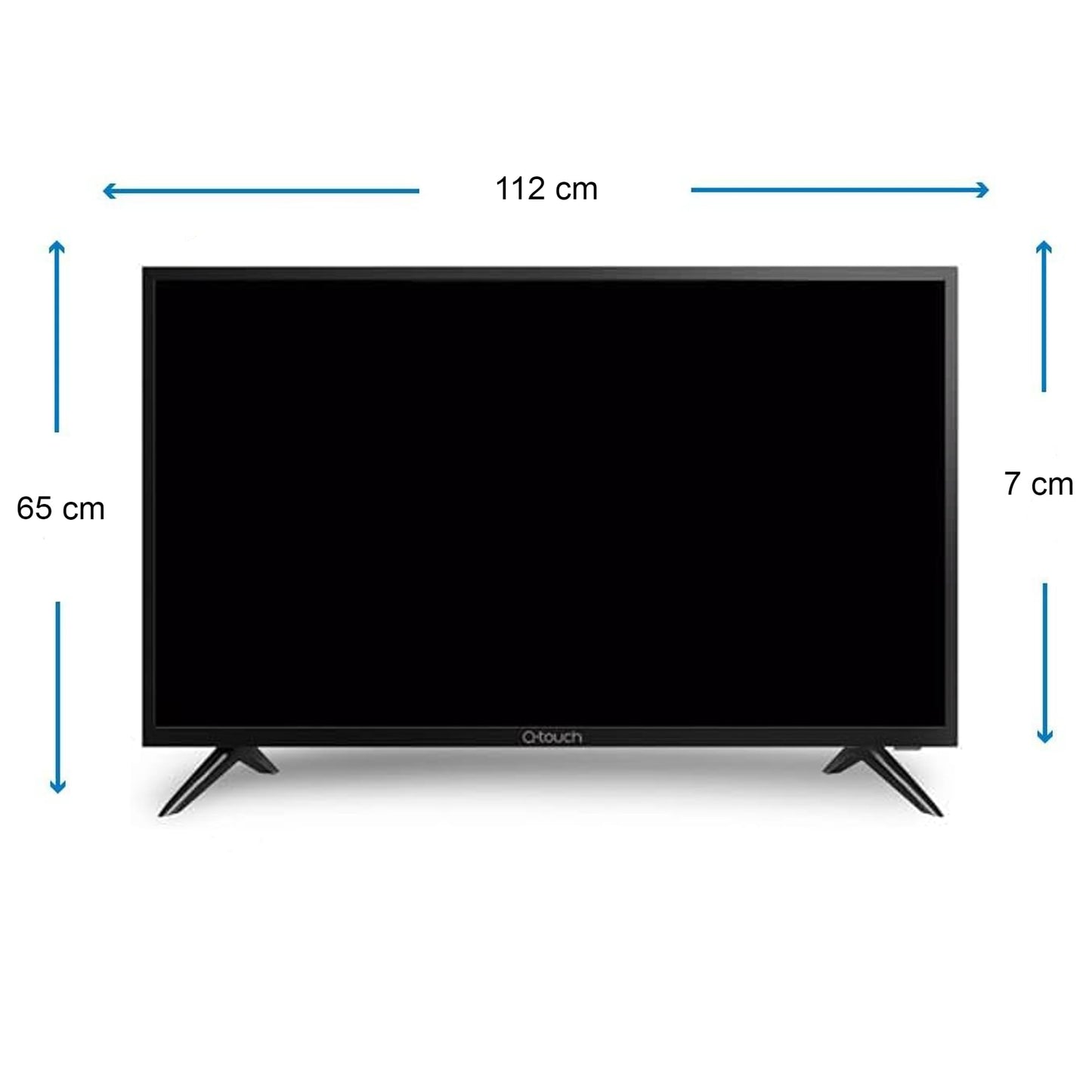 Smart TV LED 4K Q-Touch 50 Pulgadas Compatible con Netflix HDMI USB 60Hz