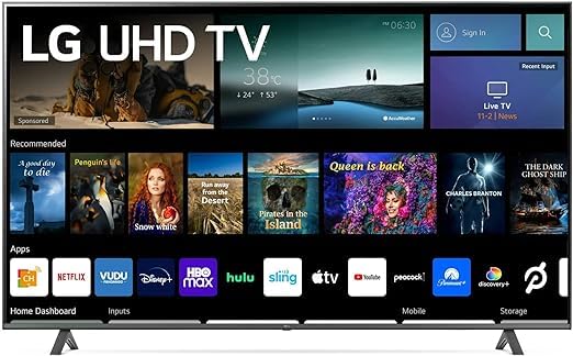 LG Smart TV de 86" Pulgadas Clase Ultra HD Series 4K webOS 2024 | 86UT7550AUA