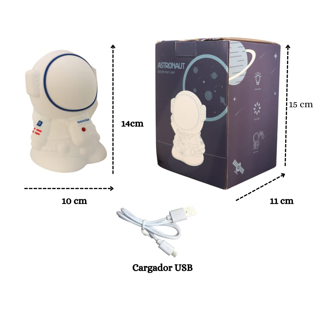 Fuwu, astronauta proyector de galaxias y estrellas, 3 filminas diferentes para proyectar con sonido incluida, lampara proyector de estrellas. (Proyector Blanco)