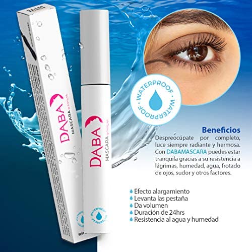 Dabalash Combo Waterproof Daba Mascara, Negro carbón