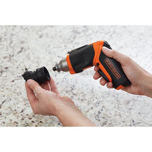 BLACK+DECKER Destornillador inalámbrico de 4 V Max, accesorio de ángulo recto (BDCSRAA)