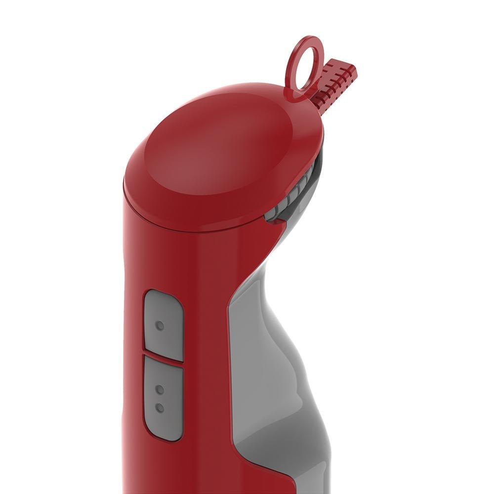 Batidora de Inmersión Oster Rojo con Función Turbo y Eje de Acero Inoxidable