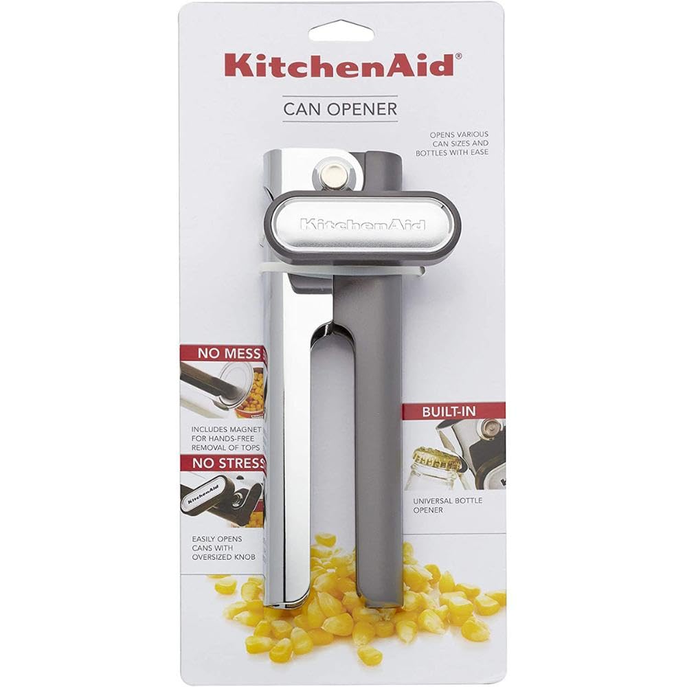KitchenAid - Abrelatas multifunción sin ensuciar, talla única, color gris