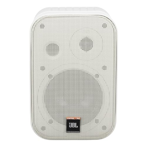 JBL - Sistema de altavoces compacto profesional de 2 vías Professional Control 1 Pro de alto rendimiento, blanco (se vende por pares) - C1PRO-WH