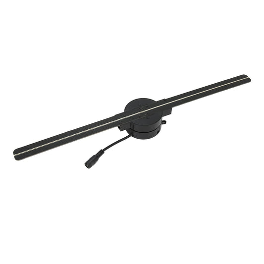 ASHATA Ventilador de Holograma 3D, Pantalla Publicitaria de de Holograma 3D de 16,5 Pulgadas, Holográfico 2000x224 WiFi 3D con 224 Cuentas de Luz LED, para Tienda de