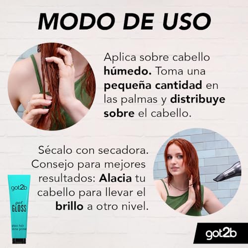 Got2b Pre-base de brillo para cabello Got Gloss 150ml
