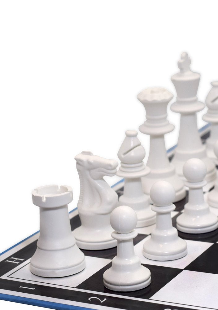 Juego de Mesa Ajedrez Profesional Novelty Corp en Blanco para Mejora de Agilidad Mental