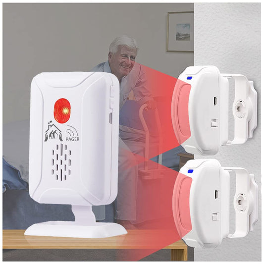 Alarma profesional de sensor de cama y prevención de caídas para ancianos/demencia y más, sensor de movimiento para cuidadores con 5 niveles de volumen