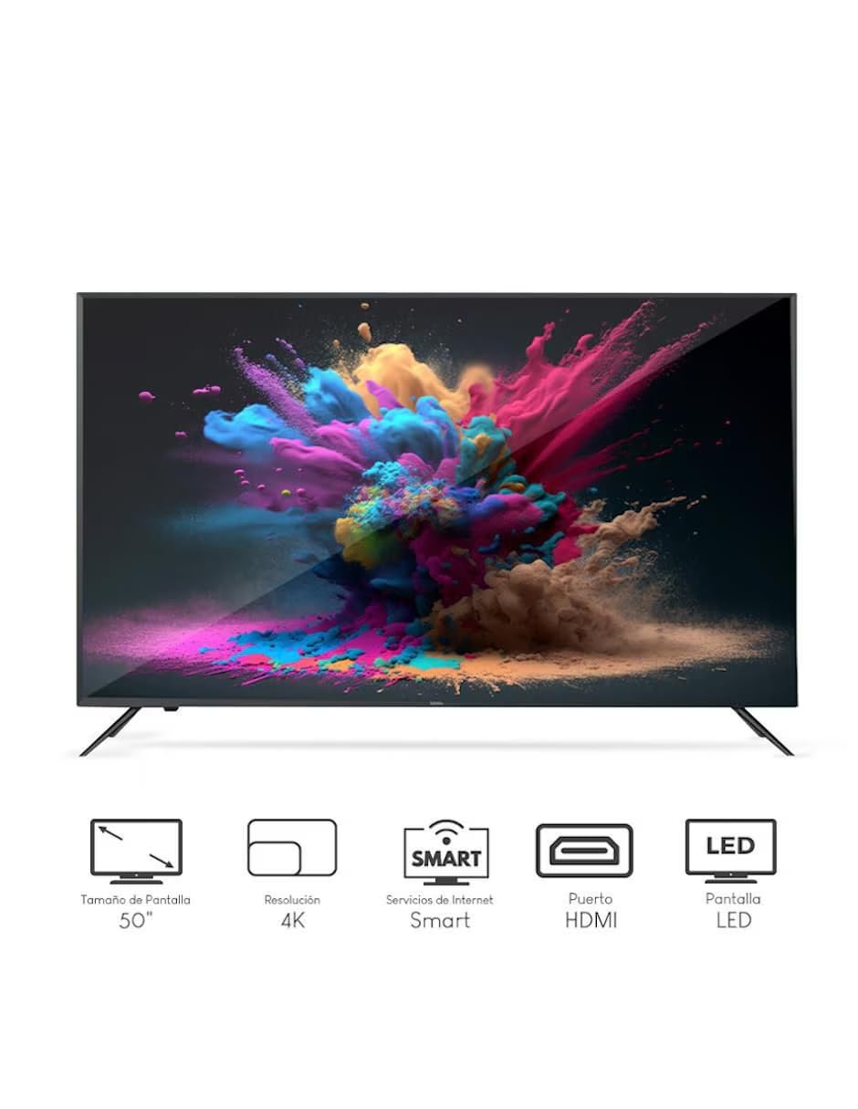 Televisión LED 50 Pulgadas ONN UHD 4K Smart TV Compatible con Alexa y Google Assistant (Reacondicionado)