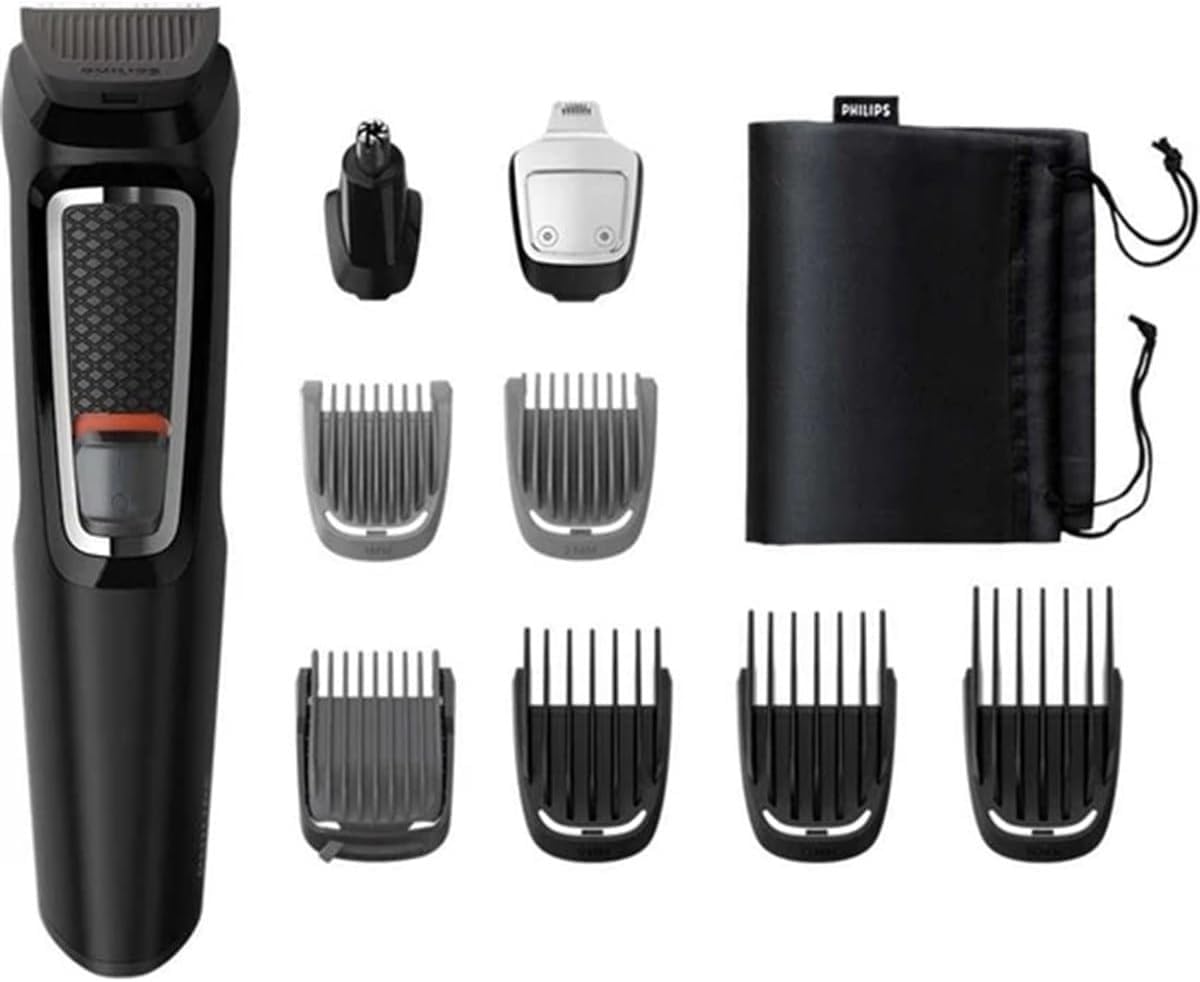 Philips Multigroom Serie 3000 9 en 1 para cara, cabello y cuerpo con tecnología DualCut (modelo MG3740/15)
