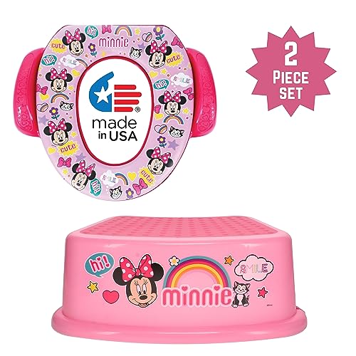 Disney Minnie Mouse "Smile" - Juego esencial de entrenamiento para ir al baño de 2 piezas
