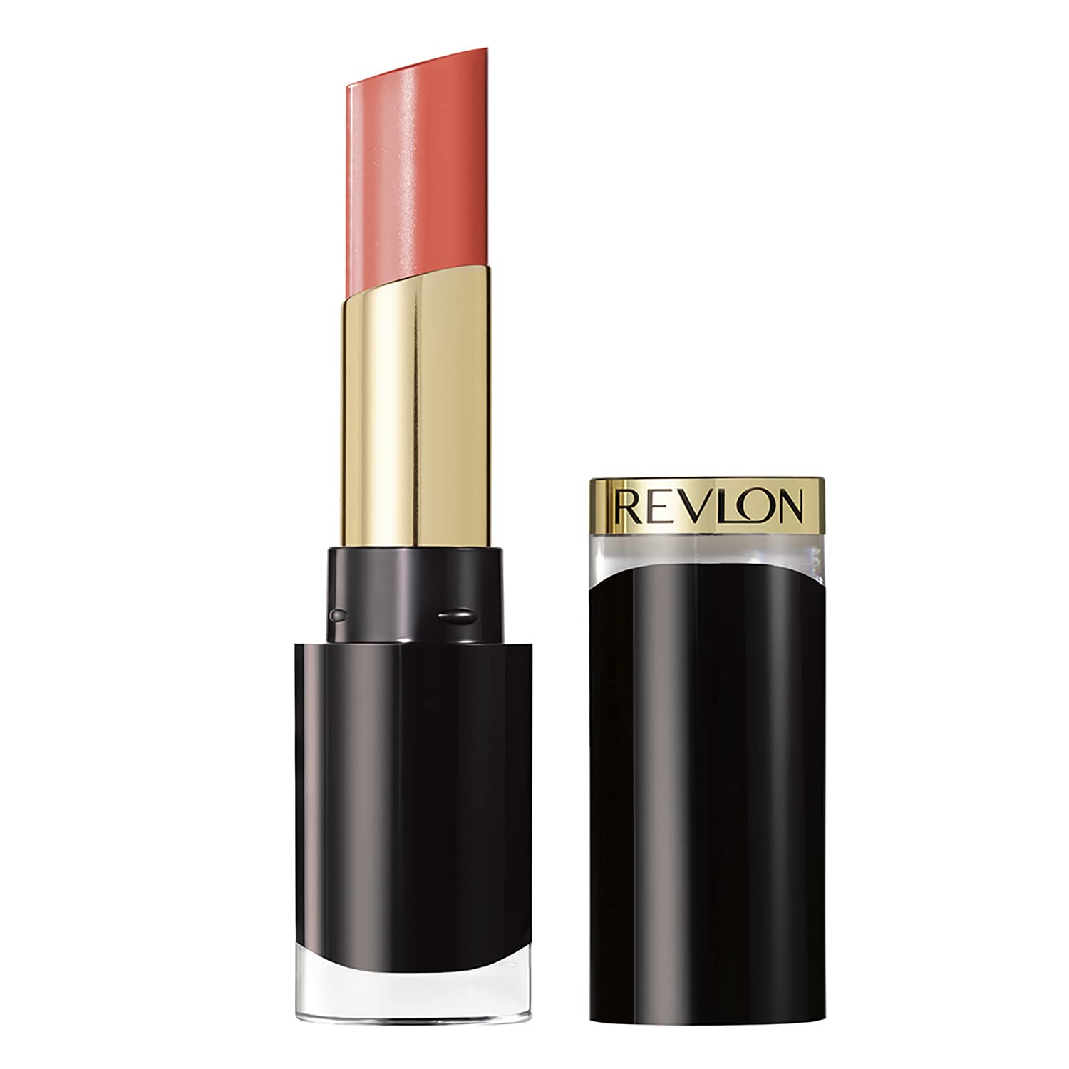 Lápiz Labial Revlon Super Lustrous Glass Shine tono Dewy peach