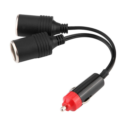 Adaptador de cargador de coche, divisor de encendedor de cigarrillos de coche 7.5A DC 12-24V para SUV para RV para camión para coche