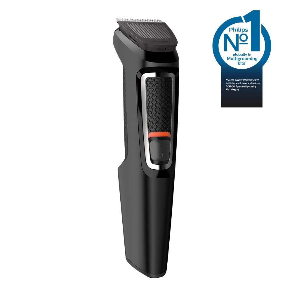 Philips Multigroom Series 3000, Recortador todo en uno, 11 longitudes, MG3730/15, para cara, cabello y nariz