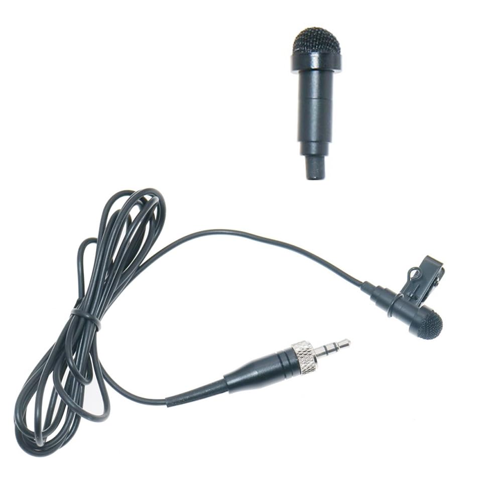Micrófono de Solapa Sennheiser Negro con Clip para Micrófono Inalámbrico G2 G3 G4 MKE2