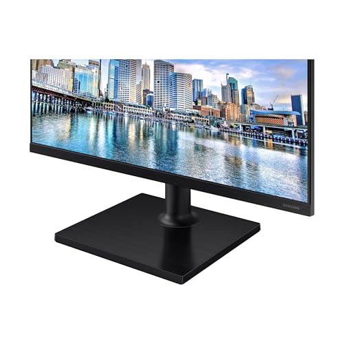 SAMSUNG FT45 Series Monitor de computadora FHD 1080p de 24 Pulgadas, 75 Hz, Panel IPS, HDMI, DisplayPort, concentrador USB, Soporte de Altura Ajustable, WRNTY de 3 años (LF24T454FQNXGO), Negro