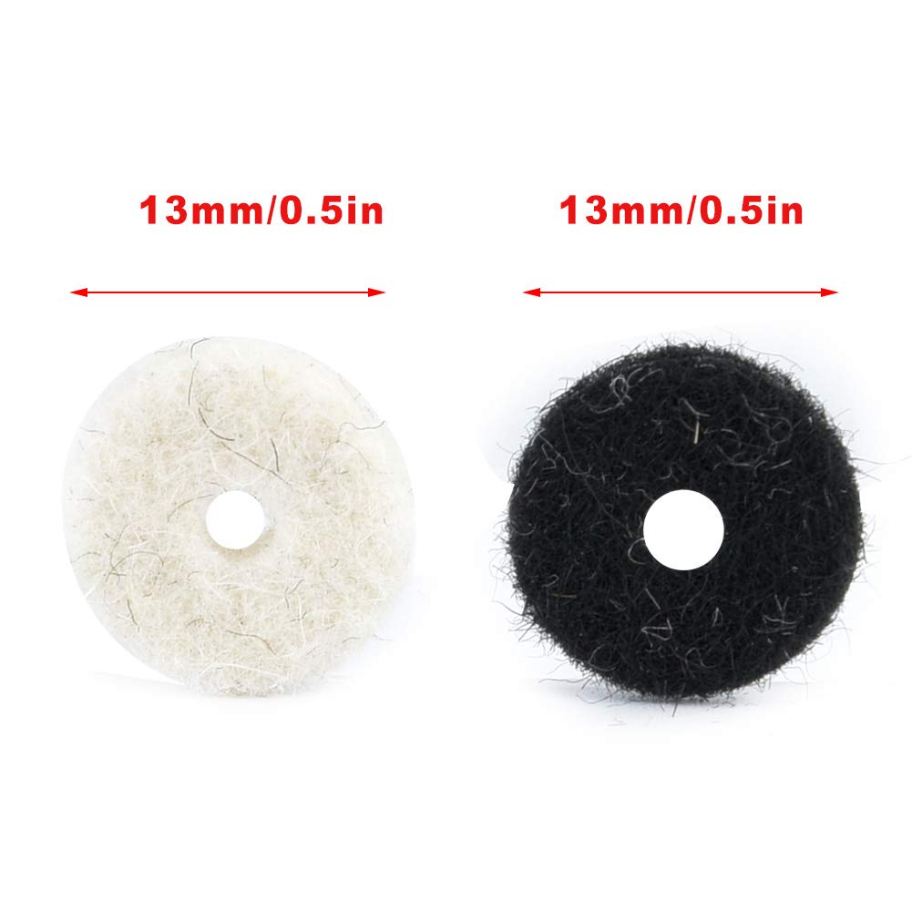 RiToEasysports Cerraduras de Correa de Guitarra, botón de Correa Arandela de Fieltro de Guitarra Arandela de uñas de Bloqueo Almohadilla de Fieltro Partes de