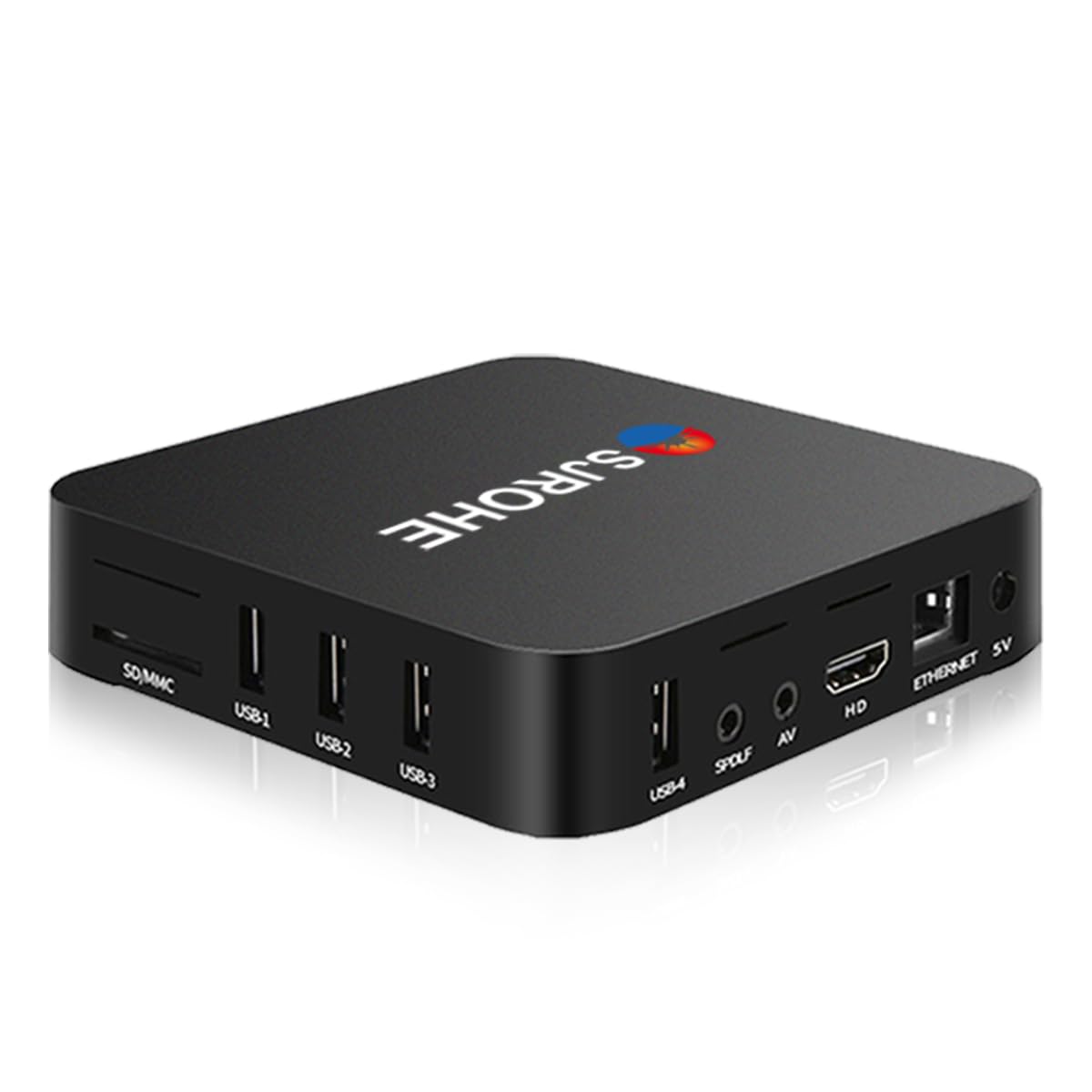 BJLBOJEY TV Box,Android TV Box con 4GB RAM 32GB ROM, TV Box 4K con Android 13.0, 2.4/5G Doble WiFi,HDR10+,Control Remoto IR