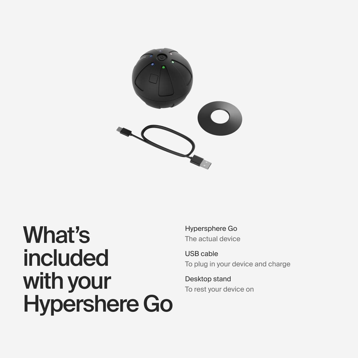 Hyperice Hypersphere Mini bola de masaje vibradora para recuperación muscular, liberación miofascial y alivio del dolor, masajeador portátil perfecto