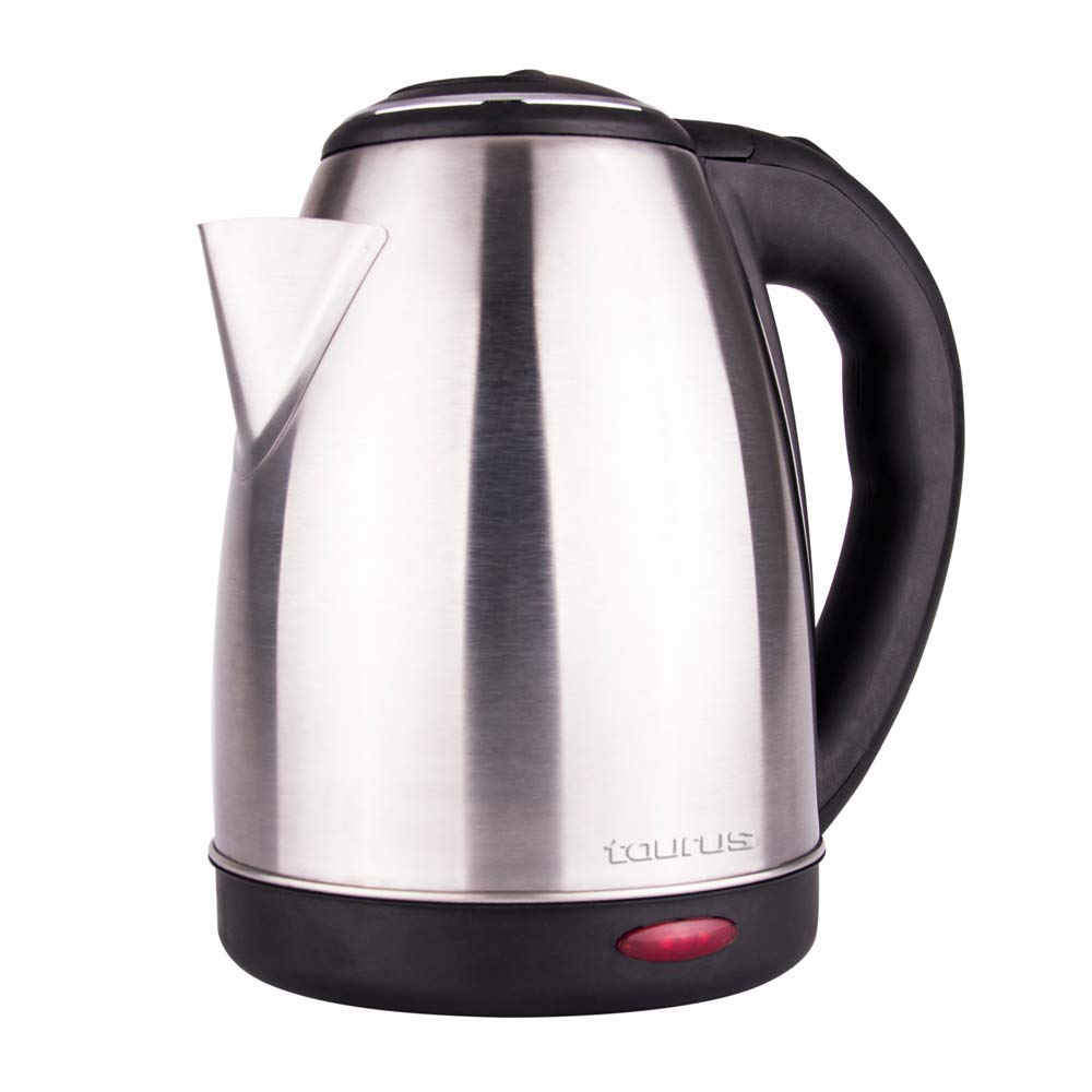 Tostador de Pan T-Fal TT330DMX Ultra Toaster Compacto Inox para dos panes con 6 niveles de temperatura de 700W y acero inoxidable + Taurus Hervidor de Agua Caronte, 2 Lt, 1000 W