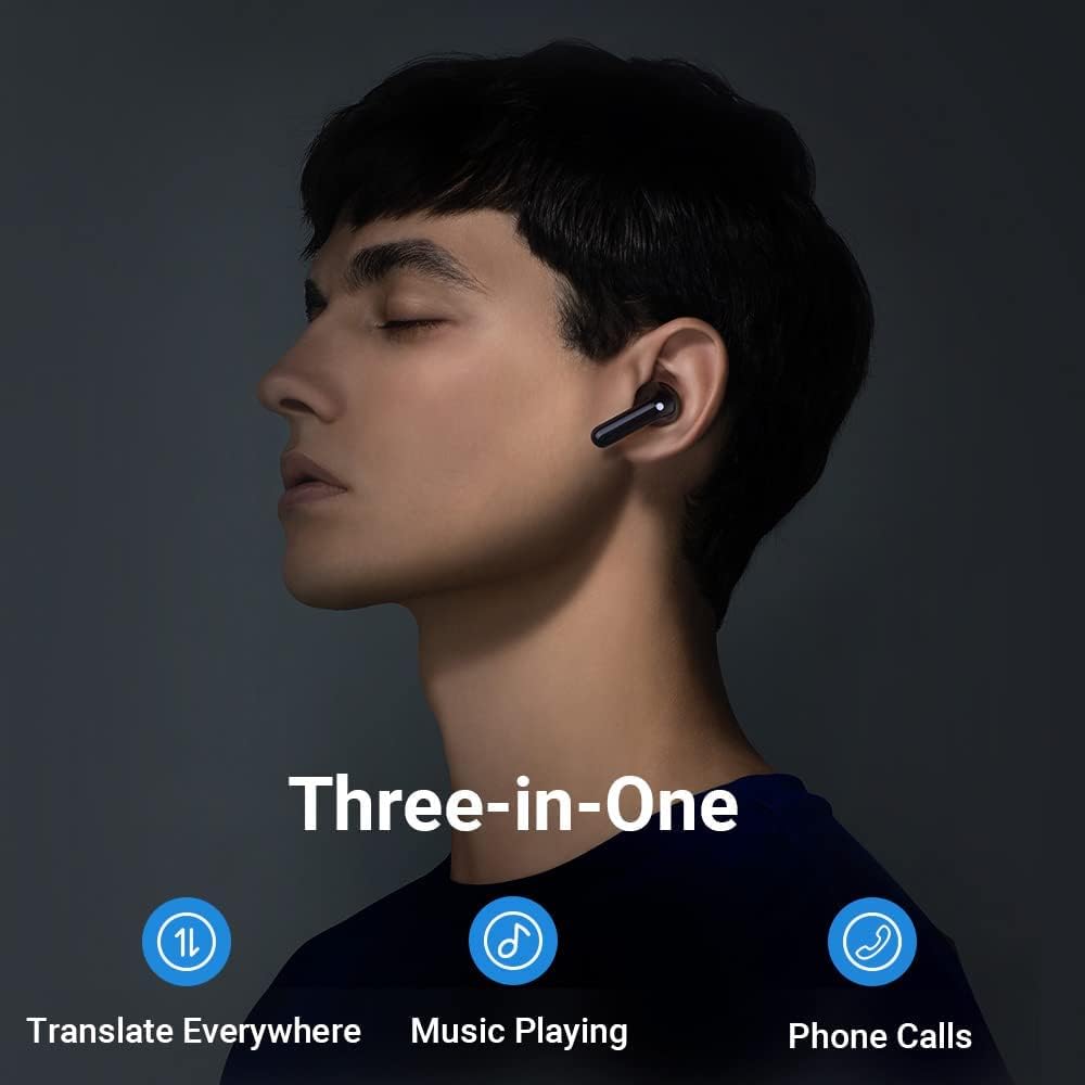 Auriculares Traductores Timekettle M3 Blanco Bidireccional con Aplicación para 40 Idiomas