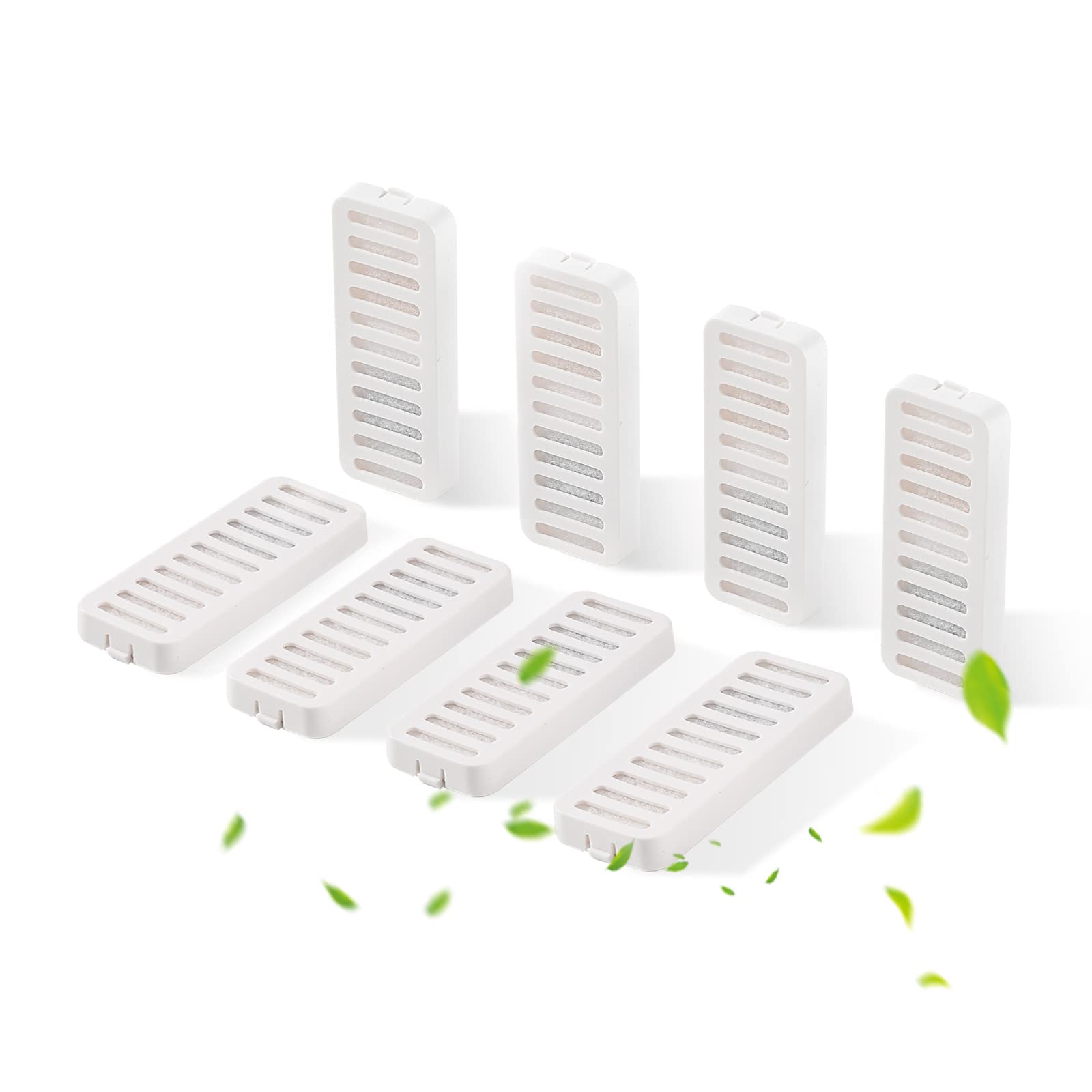 JEERAMIA - Filtros de repuesto para fuente de agua para gatos, 8 unidades
