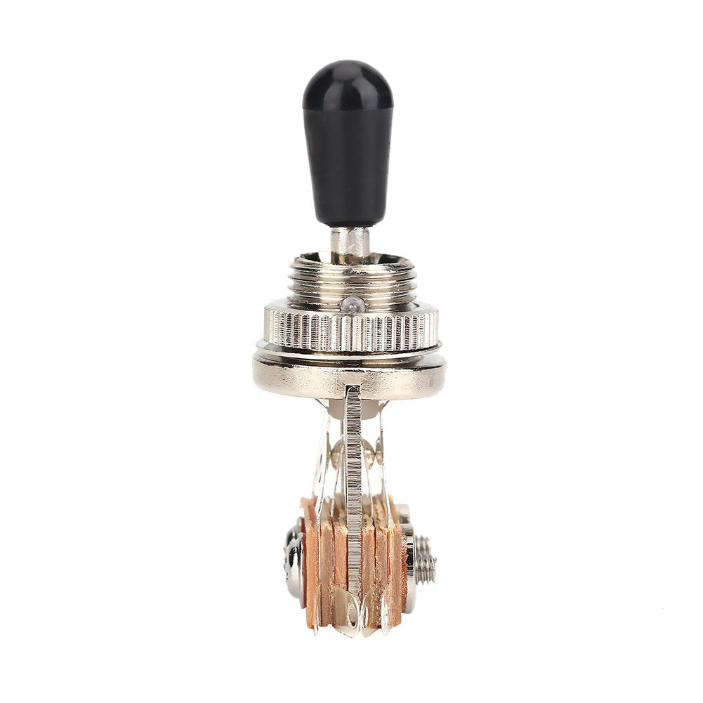 Interruptor de 3 vías, 1 interruptor de palanca de metal de 3 vías para guitarra eléctrica LP (plateado)