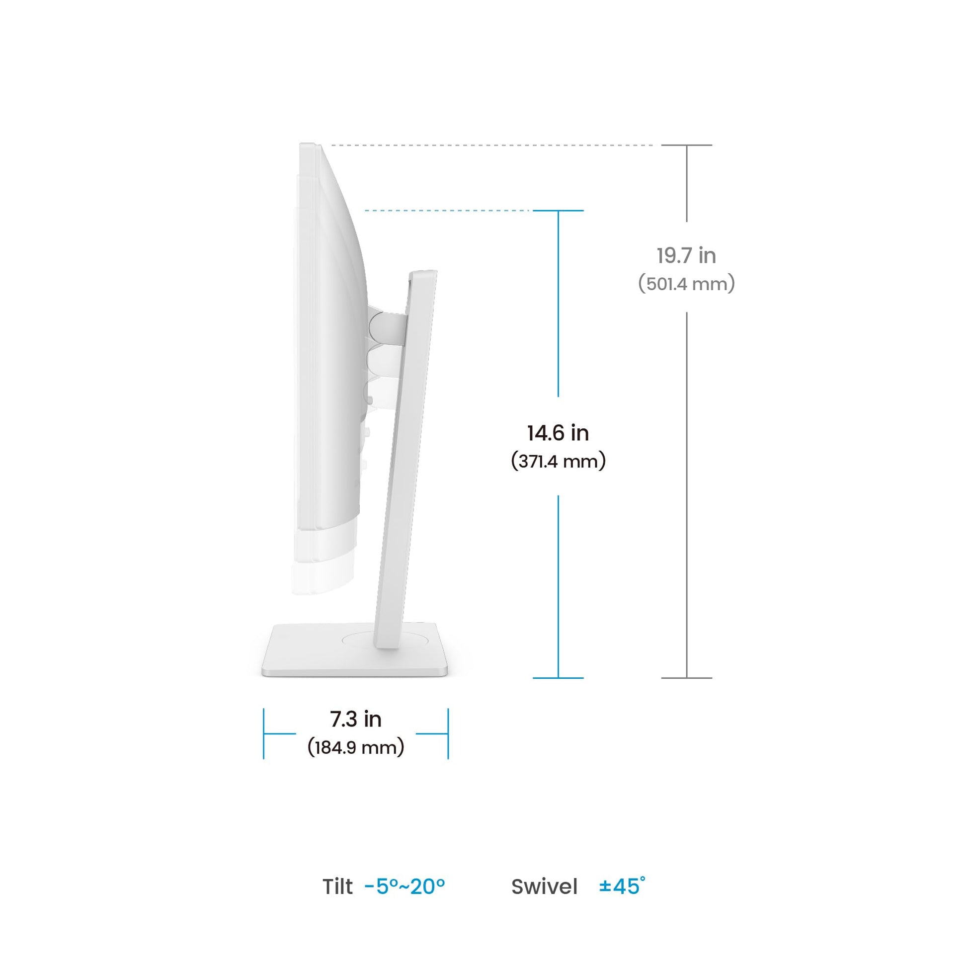 Monitor BenQ 23.8 Pulgadas USB-C FHD IPS 100Hz Ergonómico Ajustable con Cuidado de la Vista