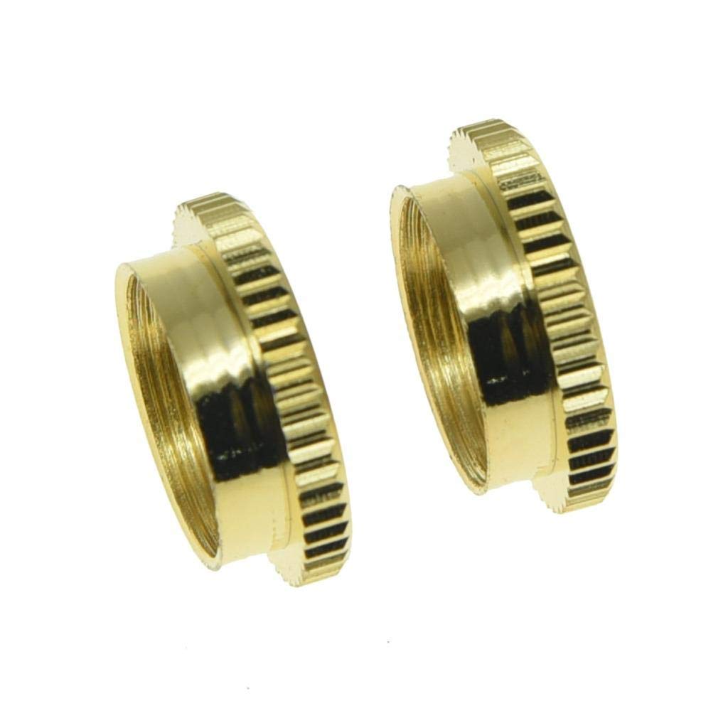 KAISH - 2 tuercas de interruptor de tuerca profunda para guitarras Gibson, color dorado